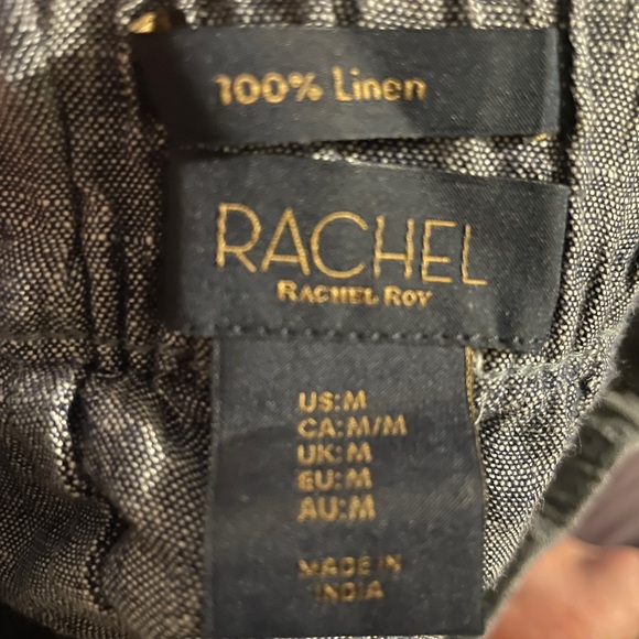 Rachel Roy 100% Linen Pants Size Medium - Picture 6 of 8